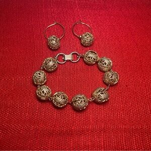 Vintage Gold Jewelry Set